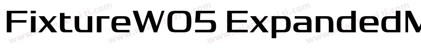 FixtureW05 ExpandedMedium Regular字体转换